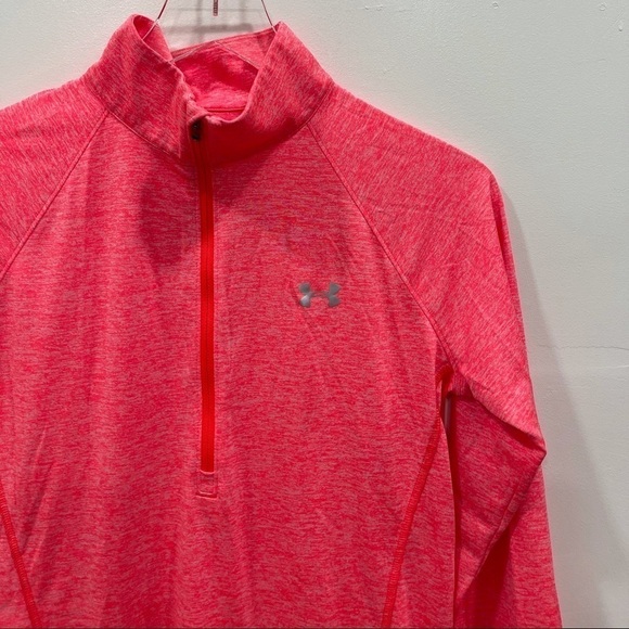Under Armour Tech Twist 1/2 Zip Long Sleeve Red M - Picture 4 of 10
